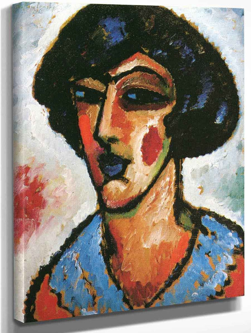 Sicilian Woman By Alexei Jawlensky By Alexei Jawlensky