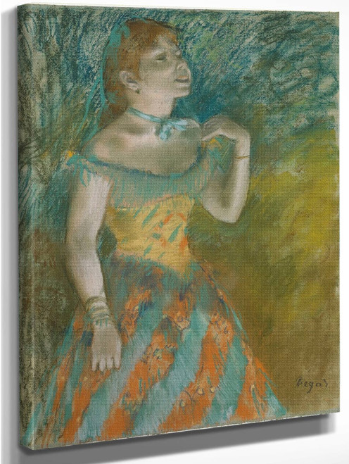 Singer In Green By Edgar Degas