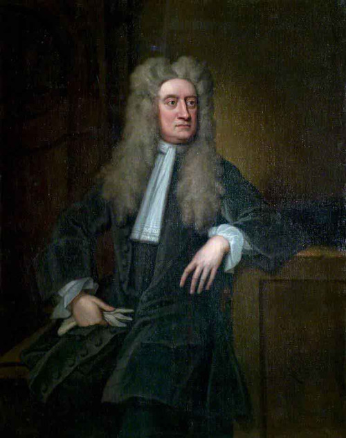 Sir Isaac Newton 1 By Sir Godfrey Kneller, Bt.  By Sir Godfrey Kneller, Bt.