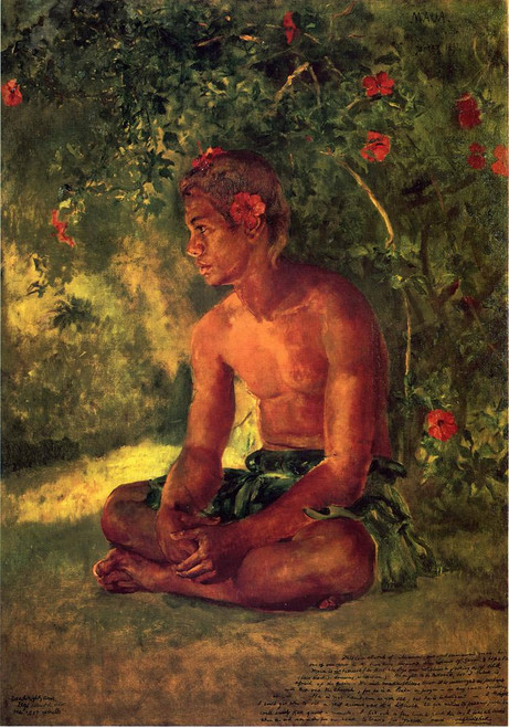 Sketch Of Maua, Apia, One Of Our Boat Crew By John La Farge By John La Farge