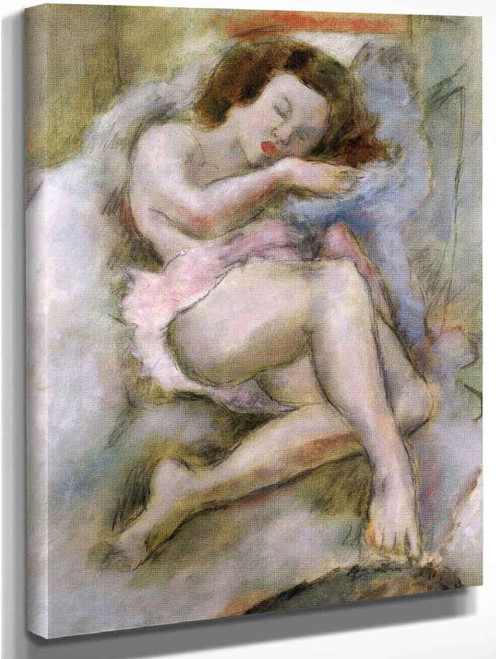 Sleeping Nude By Jules Pascin