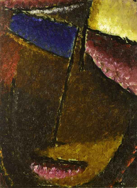 Small Abstract Head By Alexei Jawlensky By Alexei Jawlensky