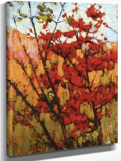 Soft Maple In Autumn By Tom Thomson(Canadian, 1877 1917)