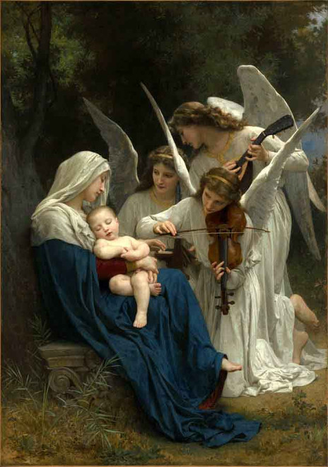 Song Of The Angels  By William Bouguereau