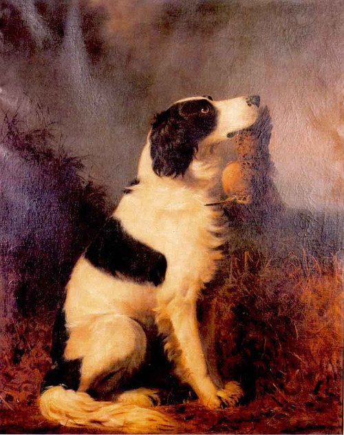 Spaniel With Woodcock By William Tylee Ranney