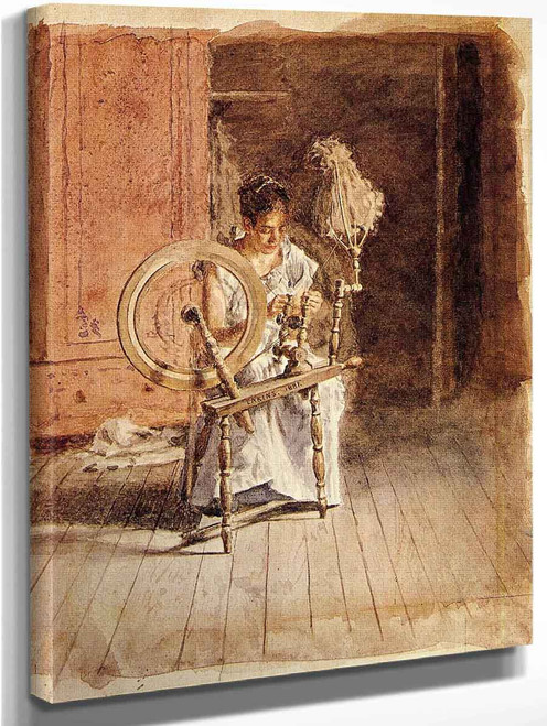 Spinning By Thomas Eakins By Thomas Eakins