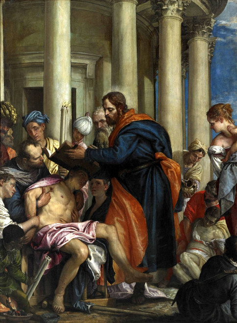 St Barnabas Healing The Sick By Paolo Veronese