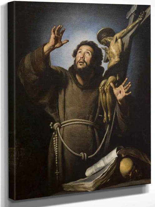 St Francis In Ecstasy By Bernardo Strozzi