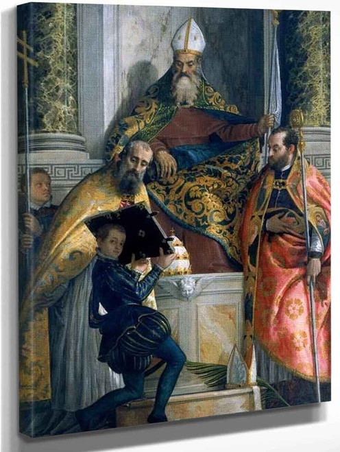 St. Anthony Abbot With St. Cornelius, St. Cyprian And A Page By Paolo Veronese