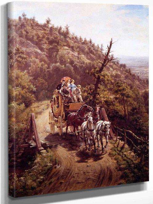 Stagecoach By Edward Lamson Henry By Edward Lamson Henry