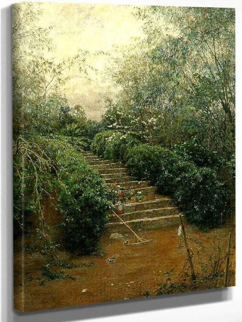 Stairs In The Garden By Johan Krouthen