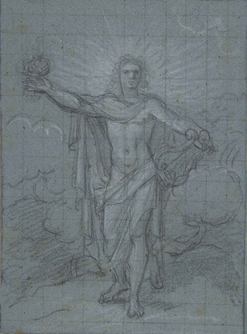Standing Figure Of Apollo By Antoine Coypel Ii By Antoine Coypel Ii
