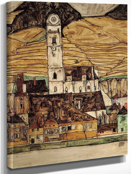 Stein On The Danube  By Egon Schiele