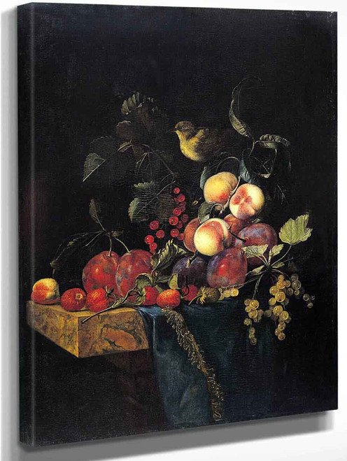 Still Life Of Fruits By Willem Van Aelst By Willem Van Aelst