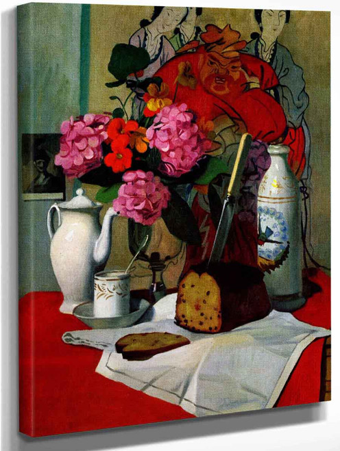 Still Life With Flowers By Felix Vallotton