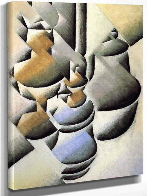 Still Life With Oil Lamp By Juan Gris