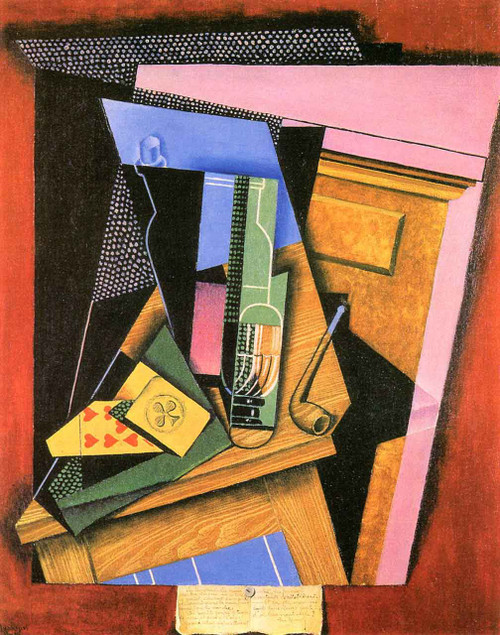 Still Life With Poem By Juan Gris