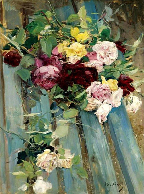 Still Life With Rose By Giovanni Boldini