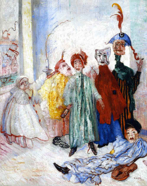Strange Masks By James Ensor By James Ensor