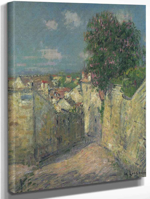 Street In Pontoise 1 By Gustave Loiseau By Gustave Loiseau