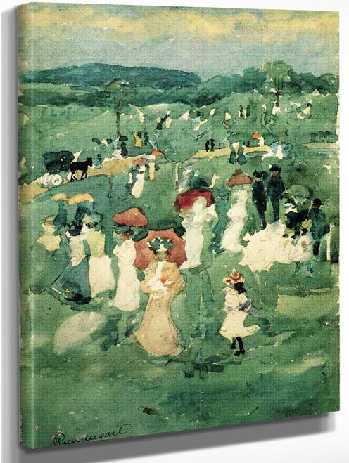 Strolling In The Park By Maurice Prendergast By Maurice Prendergast