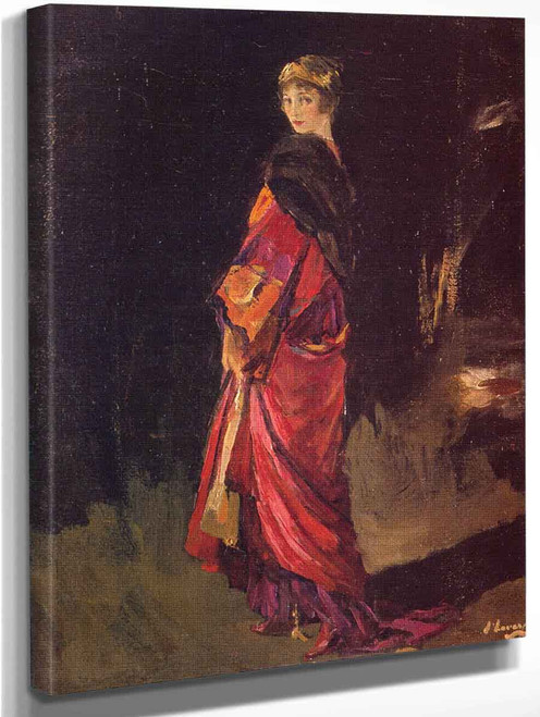 Study For Hazel In Rose And Gold By Sir John Lavery, R.A. By Sir John Lavery, R.A.