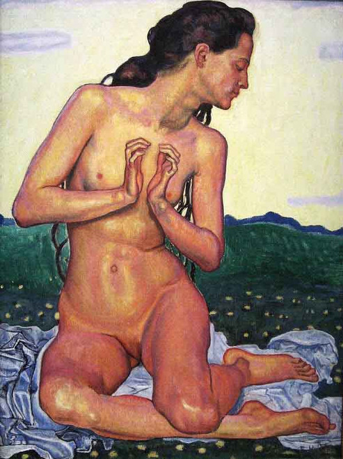 Study For The Day By Ferdinand Hodler  By Ferdinand Hodler