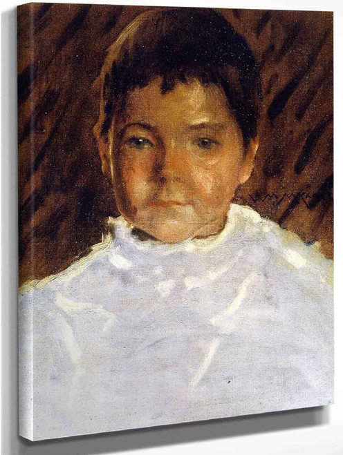 Study Of A Boy's Head By William Merritt Chase Art Reproduction