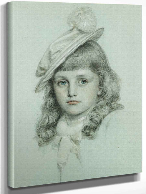 Study Of A Little Girl By Anthony Frederick Sandys