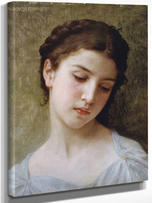 Study Of A Woman's Head3 By William Bouguereau Art Reproduction