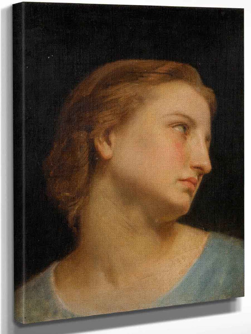 Study Of A Woman's Head6 By William Bouguereau Art Reproduction