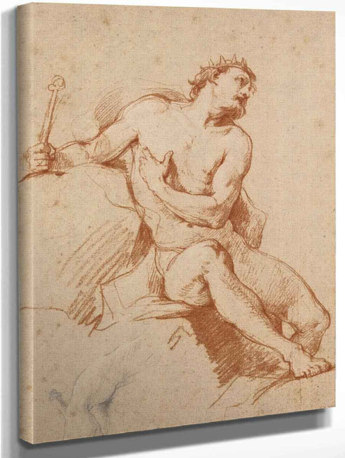 Study Of The Figure Of Aeolus By Charles Joseph Natoire By Charles Joseph Natoire