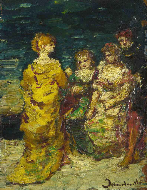 Subject Composition 0 By Adolphe Joseph Thomas Monticelli