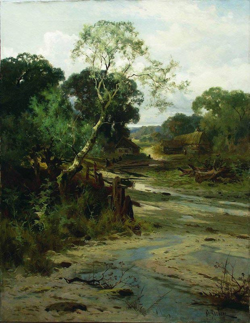 Summer Landscape By Julius Klever