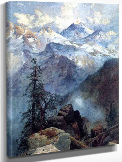 Summit Of The Sierras By Thomas Moran