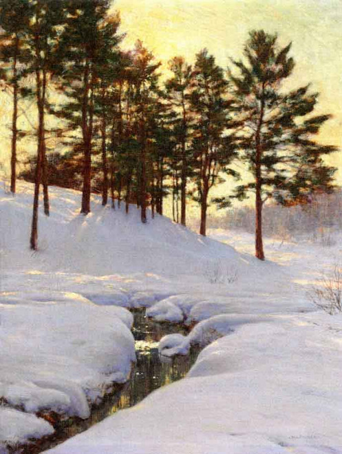 Sun Behind The Pines By Walter Launt Palmer