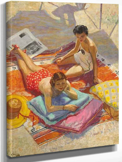 Sunbathers By Sir John Lavery, R.A. By Sir John Lavery, R.A. Sunbathers By Sir John Lavery, R.A. By Sir John Lavery, R.A.