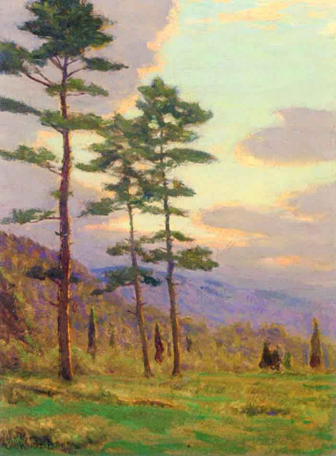 Sunlight Through The Trees By Charles Warren Eaton