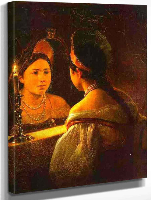 Svetlana Guessing On Her Future By Karl Pavlovich Brulloff, Aka Karl Pavlovich Bryullov By Karl Pavlovich Brulloff