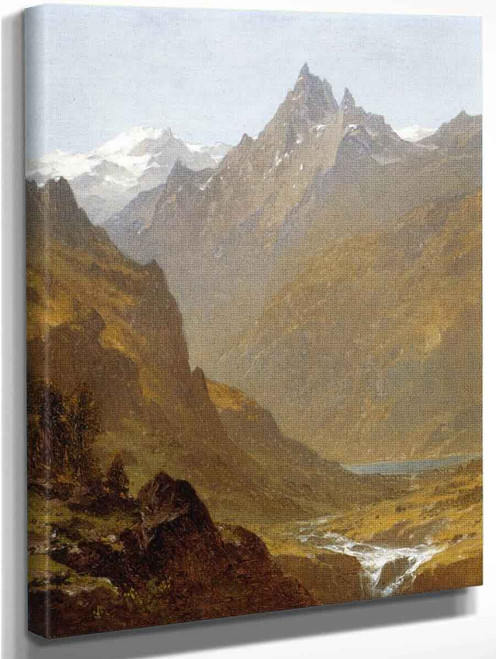 Swiss Scene By Sanford Robinson Gifford