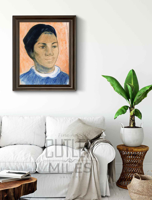 Tahitian Woman's Head By Paul Gauguin Art Reproduction