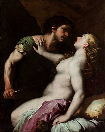 Tarquin And Lucrece By Luca Giordano, Aka Luca Fa Presto By Luca Giordano