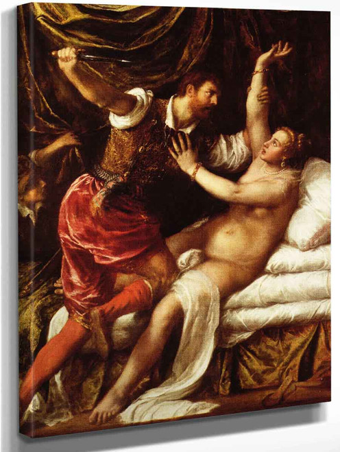 Tarquin And Lucretia 1 By Titian