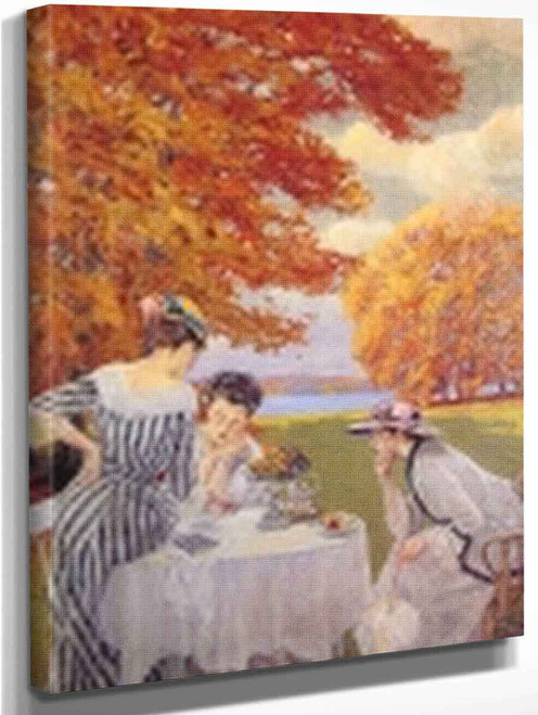 Tea In The Park By Edward Cucuel By Edward Cucuel