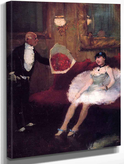 The Admirer By Jean Louis Forain  By Jean Louis Forain