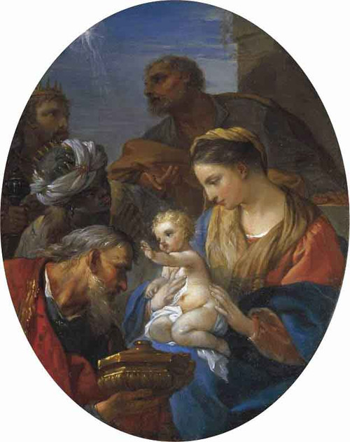 The Adoration Of The Magi By Charles Joseph Natoire By Charles Joseph Natoire