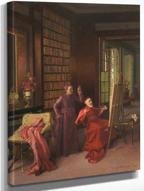 The Artist's Studio By Georges Croegaert By Georges Croegaert Art Reproduction