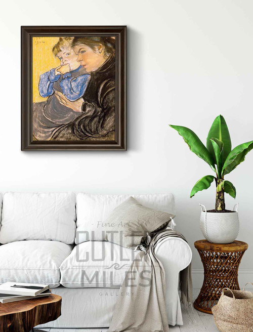 The Artist's Wife And Son Stas By Stanislaw Wyspianski Art Reproduction