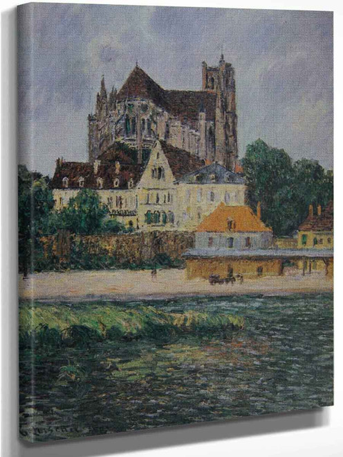 The Auxerre Cathedral 3 By Gustave Loiseau By Gustave Loiseau