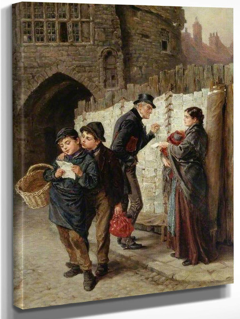 The Ballad Seller, The Black Gate By Ralph Hedley